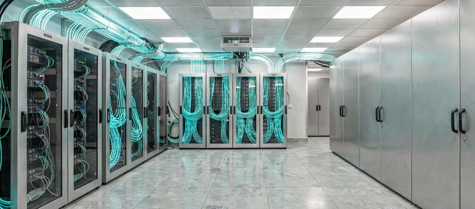 Data center infrastructure representing cloud reliability